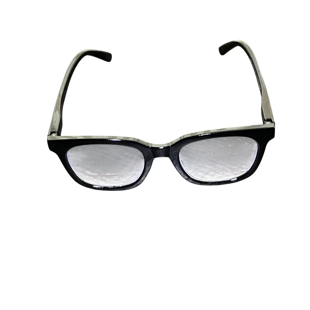 Reading Glasses Women +2.75 Black Excellent 7327 Rectangular 49-22-142